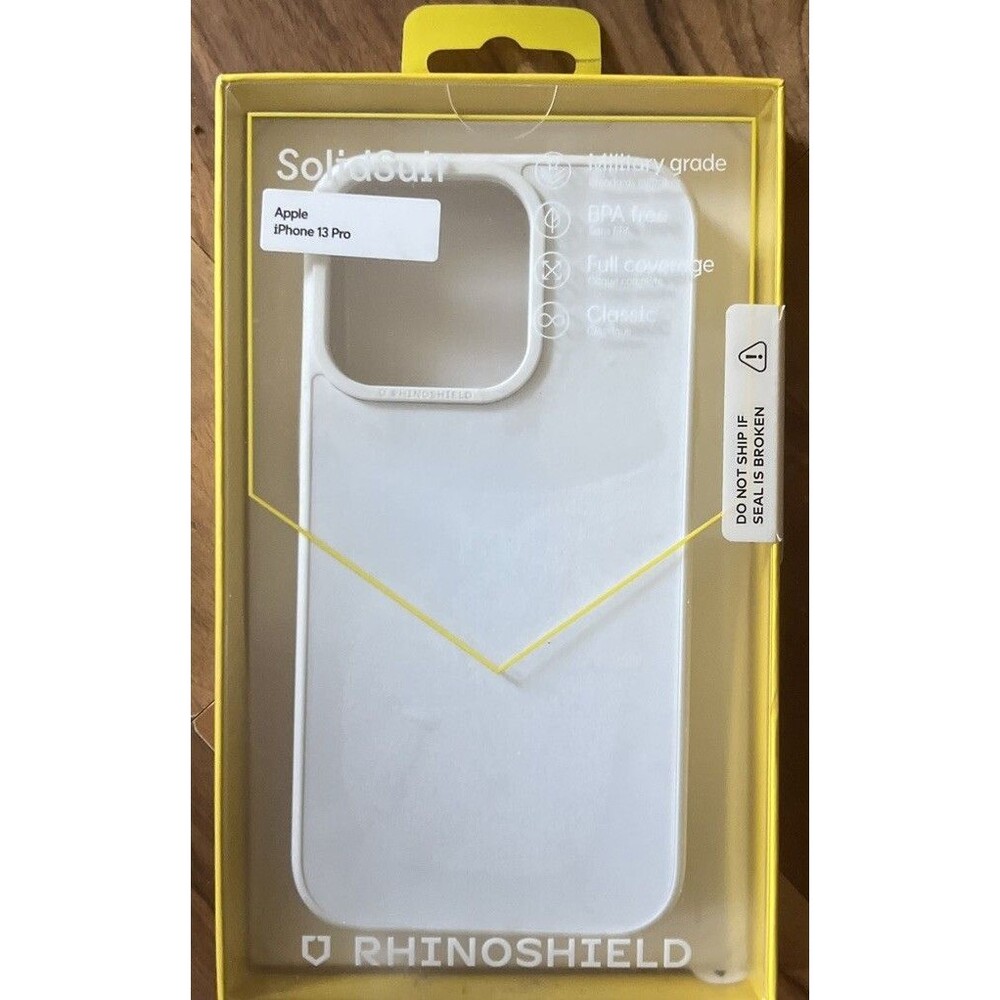 Apple iPhone 13 Pro Case rhinoshield Military Grade Bpa Free Classic White New